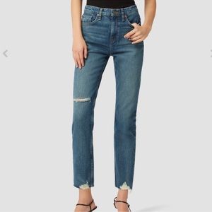 Hudson Holly high rise straight crop jeans